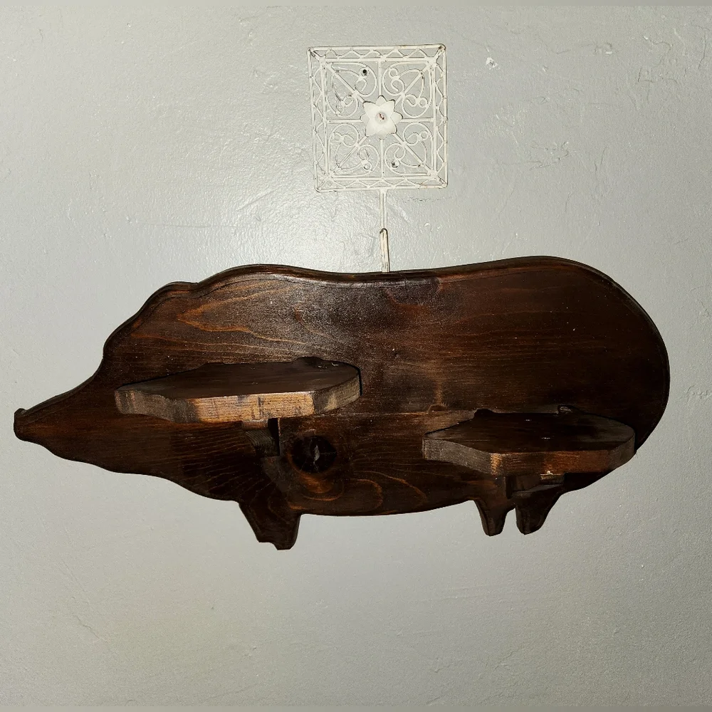 🔨Antique Vintage Handmade Pig Shelves🐷